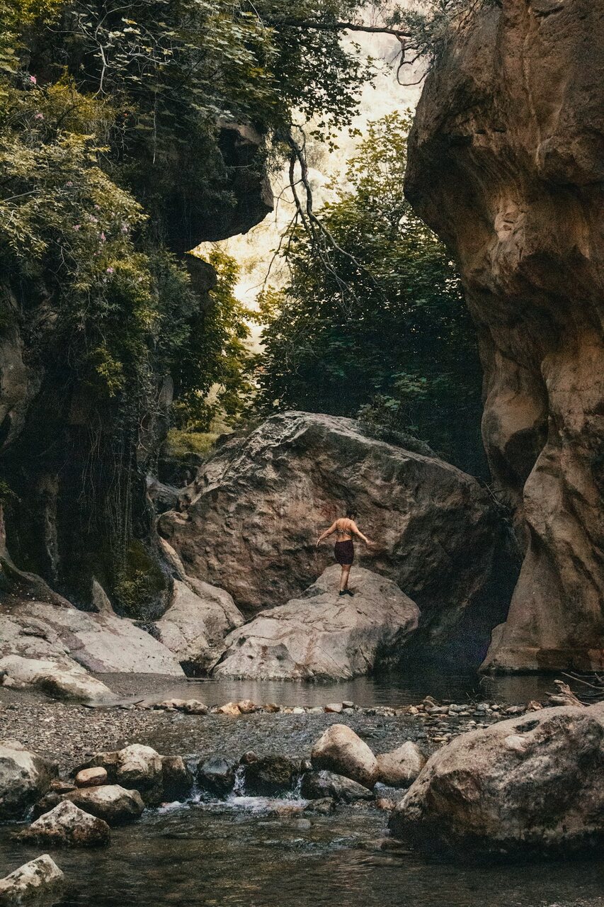 Thumbnail of canyoning in a rocky gorge