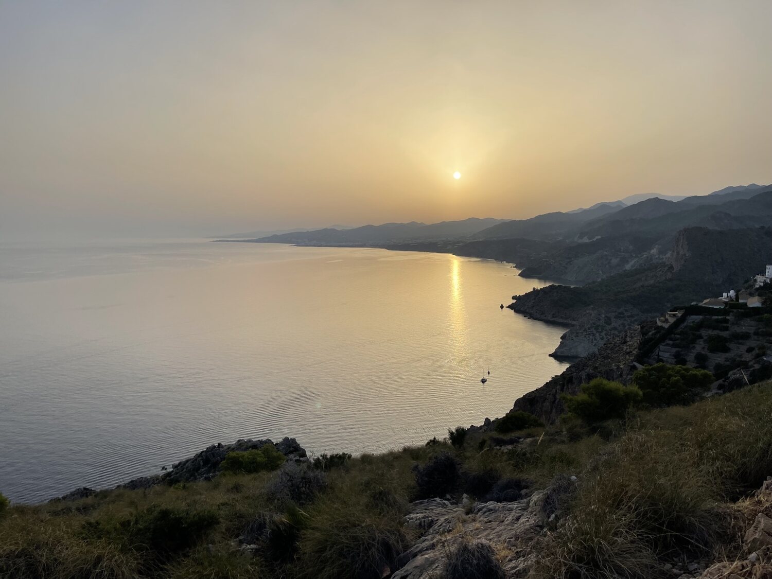 Thumbnail of sunset over the Maro–Cerro Gordo coastline
